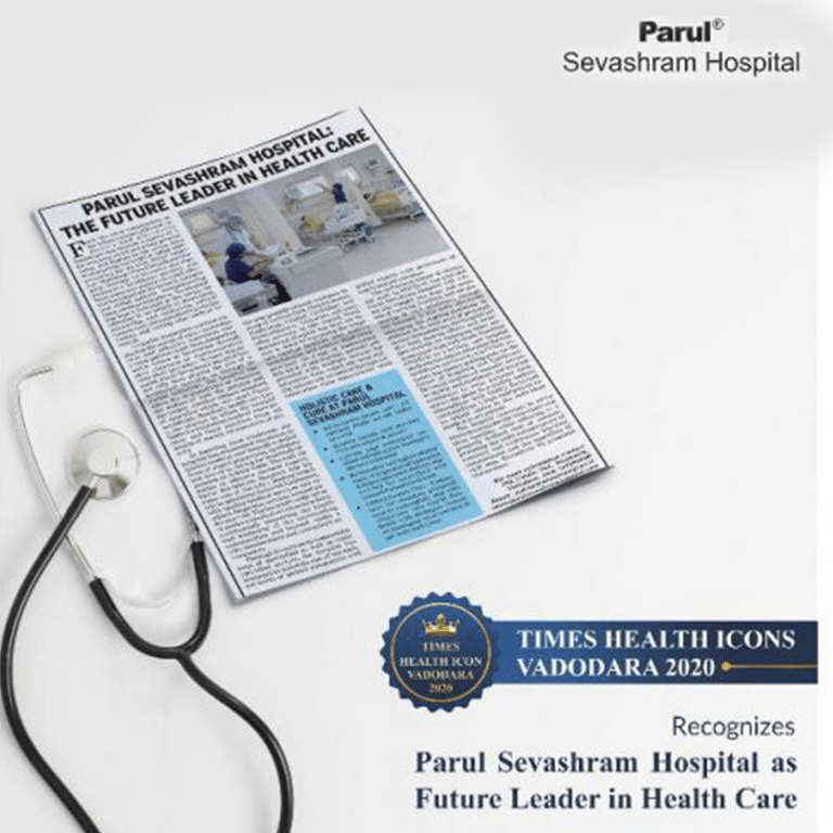 Parul Sevashram Hospital Recognised by Times Health Icons